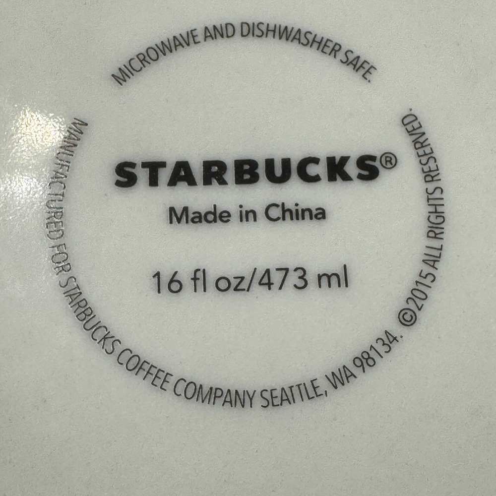 Starbucks Singapore Global Icon Series Coffee Mug 16oz Red Cream Skyline 2015 - Picture 8 of 16